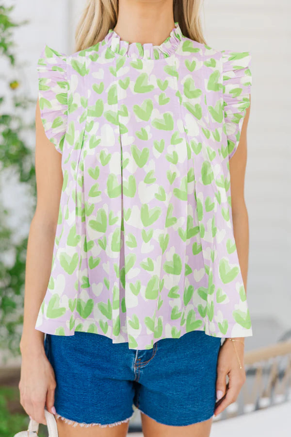 Pinch: Lovely Days Green Abstract Blouse
