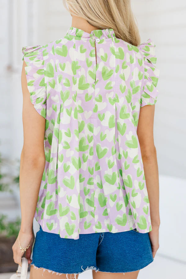 Pinch: Lovely Days Green Abstract Blouse