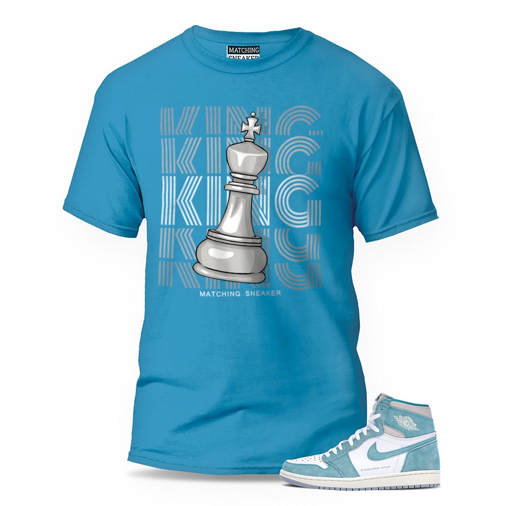 The King Aqua T-Shirt To Match Jordan 1 Turbo Green