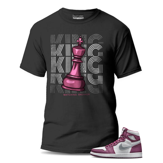 The King Black T-Shirt To Match Jordan 1 Bordeaux