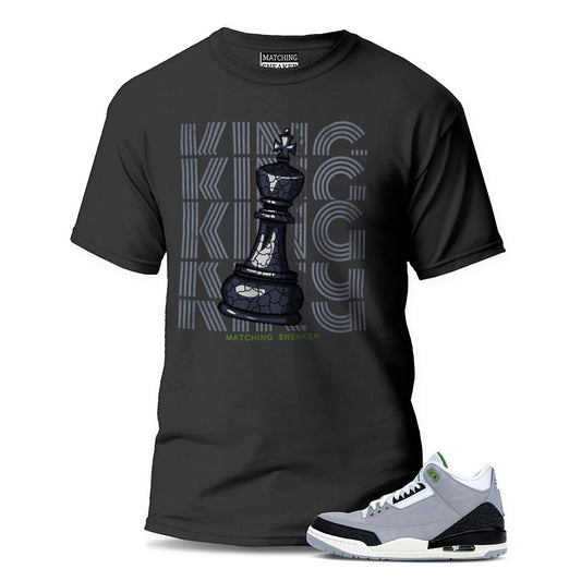 The King Black T-Shirt To Match Jordan 3 Chlorophyll