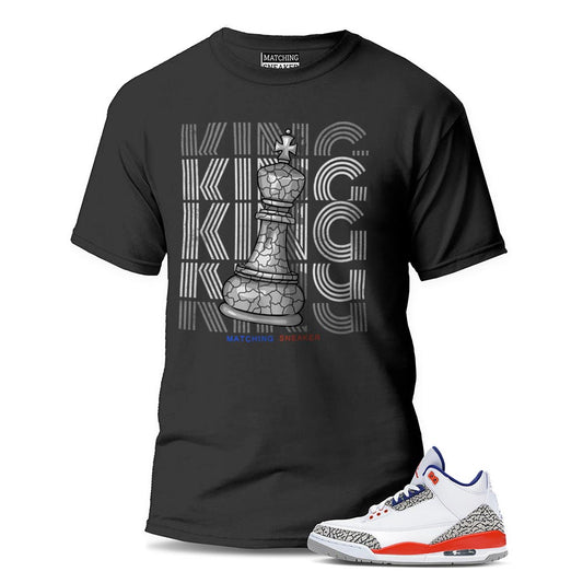 The King Black T-Shirt To Match Jordan 3 Knicks