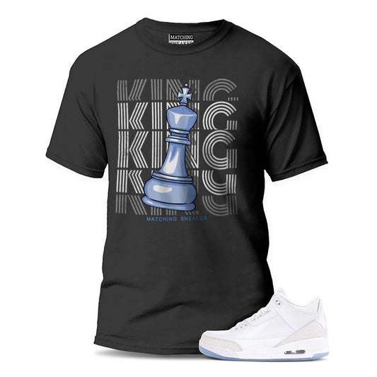 The King Black T-Shirt To Match Jordan 3 Pure White